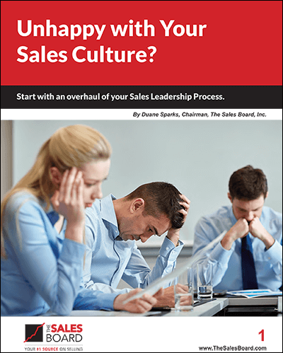 Unhappy with Your Sales Culture White Paper